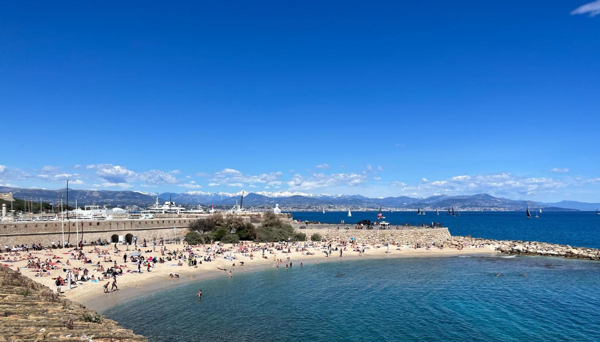 Antibes Carre D'Or Bastion Albert 1Er Vue Mer Buitenkant foto